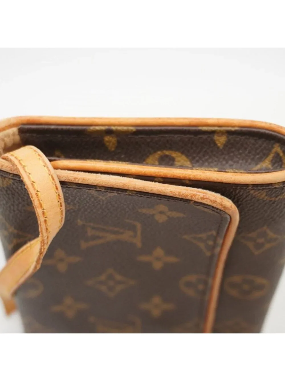 Louis Vuitton Shoulder Bag Monogram Pochette Twin GM Brown